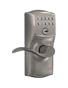 Cerradura de Puerta Schlage FE595VCAM619ACC Teclado Satinado 2