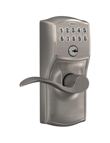 Cerradura de Puerta Schlage FE595VCAM619ACC Teclado Satinado