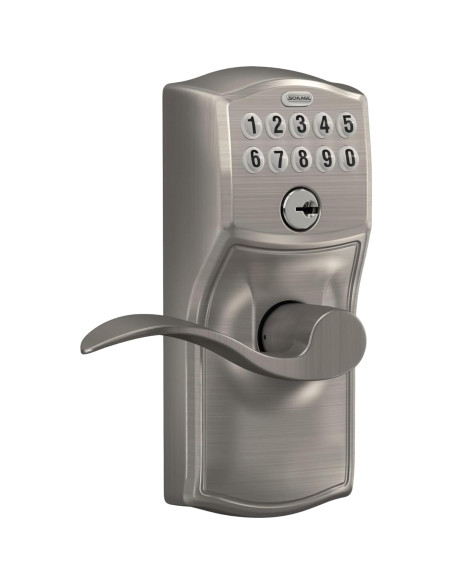 Cerradura de Puerta Schlage FE595VCAM619ACC Teclado Satinado