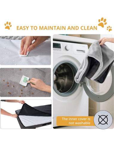 Cama ortopédica grande EGOHOME para perros 88.9x55.9 cm