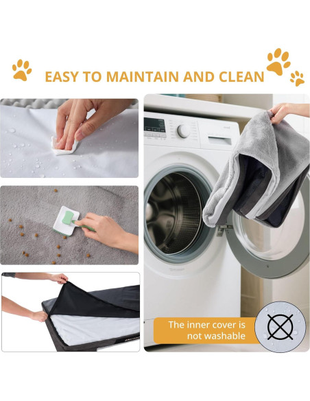 Cama ortopédica grande EGOHOME para perros 88.9x55.9 cm