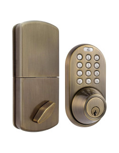 Cerradura Electrónica Sin Llave MiLocks DF-02AQ Bronce Antiguo