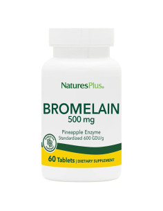 Bromelina Natures Plus 500 mg - 60 tabletas vegetarianas