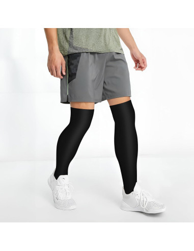 Medias de Compresión CHARMKING 3 Pares para Correr y Ciclismo