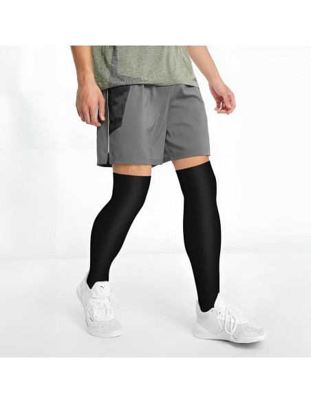 Medias de Compresión CHARMKING 3 Pares para Correr y Ciclismo