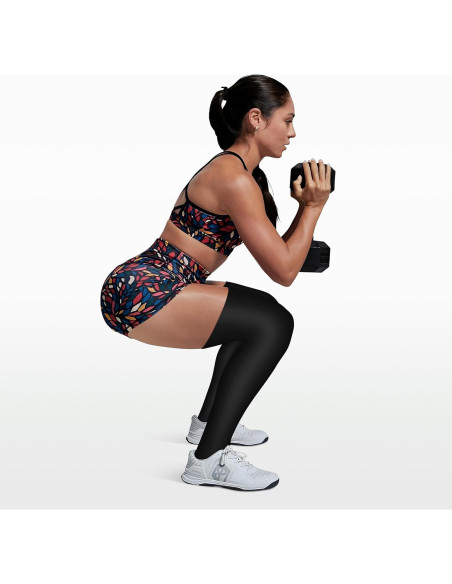 Medias de Compresión CHARMKING 3 Pares para Correr y Ciclismo