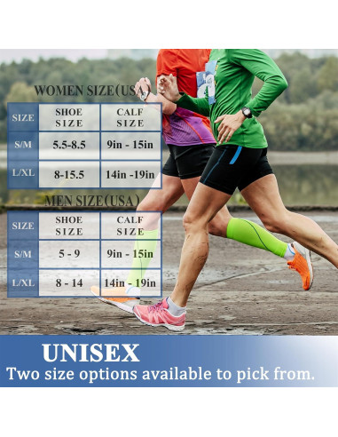 Medias de Compresión CHARMKING 3 Pares para Correr y Ciclismo