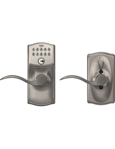 Cerradura de Puerta Schlage FE595VCAM619ACC Teclado Satinado