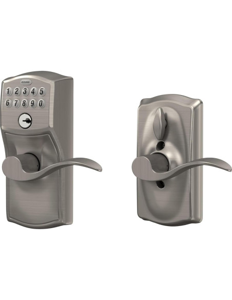 Cerradura de Puerta Schlage FE595VCAM619ACC Teclado Satinado