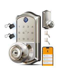 Cerradura Inteligente Veise VE018 - Huella Dactilar, App, IP55