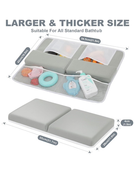 Cojín de Baño para Bebés TOUA con Soporte para Rodillas y Codos