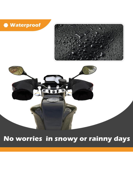 Guantes de Manillar Tallew para Motocicleta Invierno 1 Par