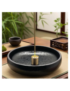 Soporte de Incienso de Mármol Negro XINGZUAN 4 en 1 Ajustable