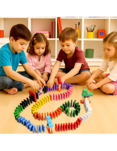 Juego de Bloques de Dominó Extra Grande BigOtters 108 PCS 2