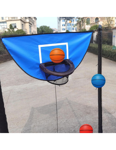 Aro de Baloncesto para Trampolín XATAMIO con Bomba y 4 Pelotas