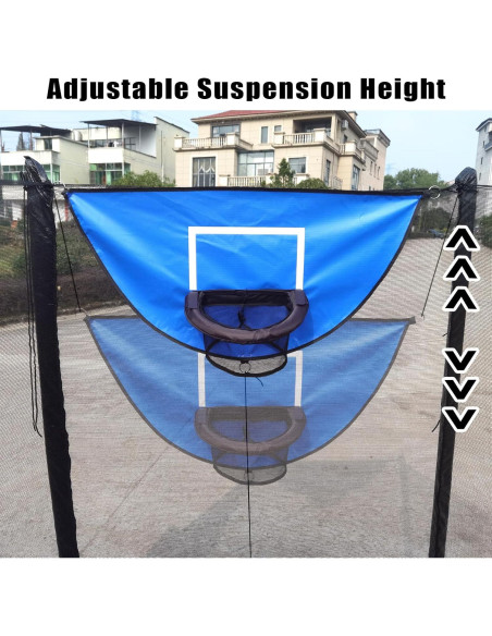 Aro de Baloncesto para Trampolín XATAMIO con Bomba y 4 Pelotas