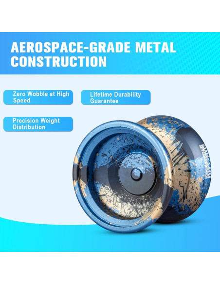 Yoyo Metálico TK2 Profesional para Niños y Adultos - Azul