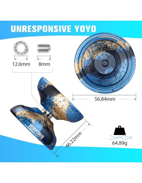 Yoyo Metálico TK2 Profesional para Niños y Adultos - Azul
