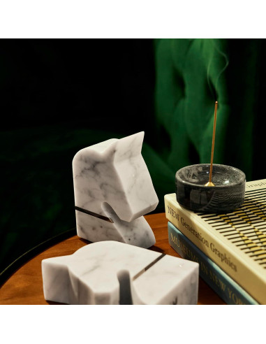 Soporte de Incienso de Mármol PHINILUX 7.62 cm Gris