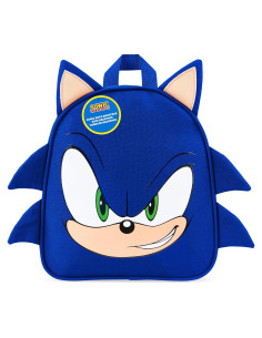 Mochila Sonic The Hedgehog Azul para Niños 27x23x10 cm