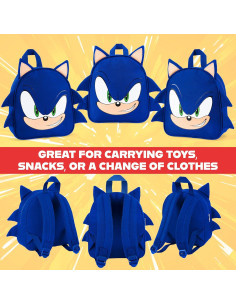 Mochila Sonic The Hedgehog Azul para Niños 27x23x10 cm 2