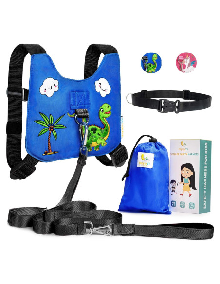 Arnés de Seguridad para Niños HappyVk con Correa Ajustable Azul