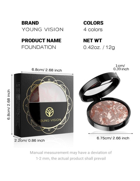 Base en Polvo Prensado Young Vision Rosa Etéreo 11.89g