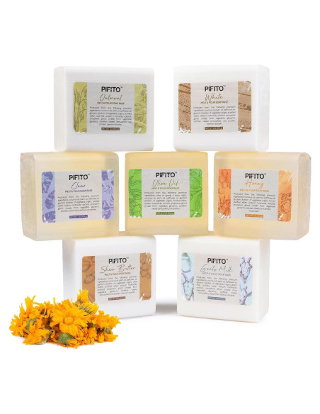 Muestra de Base de Jabón Pifito Melt and Pour 3.18 kg - 7 Variedades