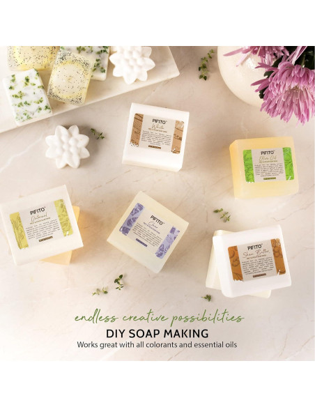 Muestra de Base de Jabón Pifito Melt and Pour 3.18 kg - 7 Variedades