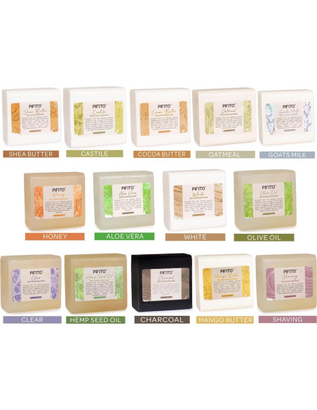 Muestra de Base de Jabón Pifito Melt and Pour 3.18 kg - 7 Variedades