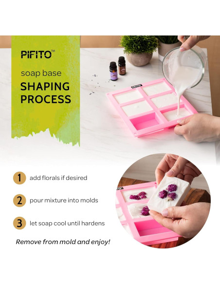 Muestra de Base de Jabón Pifito Melt and Pour 3.18 kg - 7 Variedades