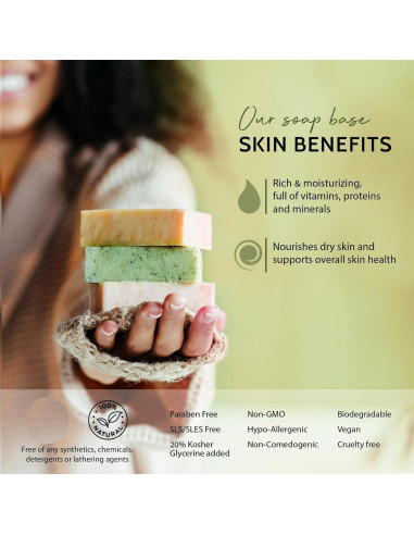 Muestra de Base de Jabón Pifito Melt and Pour 3.18 kg - 7 Variedades