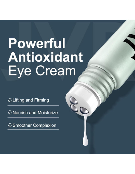 Crema para Ojos JVR con Cafeína y Rodillo 20 ml - Anti-Ojeras