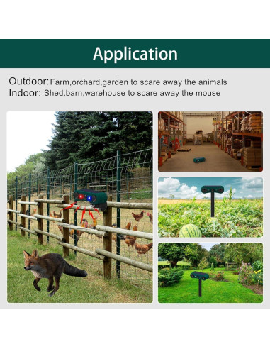 Alarma Solar de Movimiento WONFAST 129db Verde IP55 4 Modos