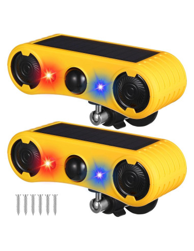 Alarma de Movimiento Solar Qualirey 2 Paquete 129dB 4 Modos