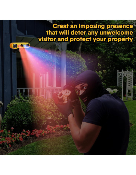 Alarma de Movimiento Solar Qualirey 2 Paquete 129dB 4 Modos