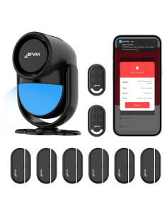 Sistema de Alarma Inalámbrico CPVAN para Hogar - 9 Piezas