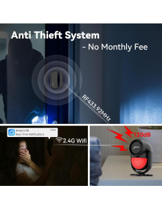 Sistema de Alarma Inalámbrico CPVAN para Hogar - 9 Piezas 2