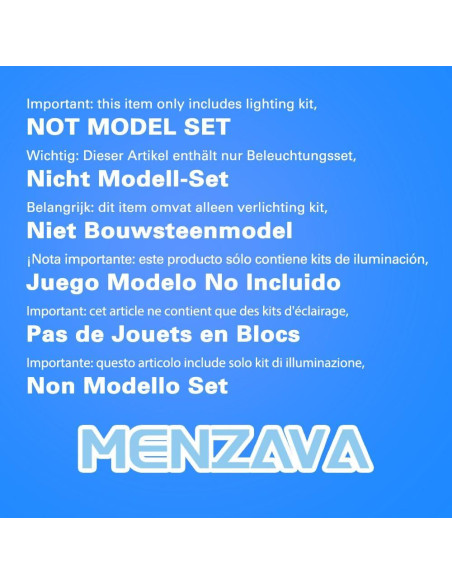 Kit de Luz LED MENZAVA para Lego 75379 R2-D2 - 109.5g