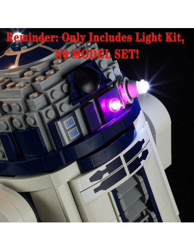 Kit de Luz LED MENZAVA para Lego 75379 R2-D2 - 109.5g