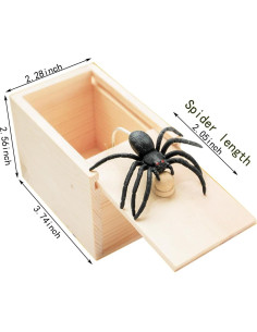 Caja de Sorpresa de Araña de Goma Winbar - Juguete de Truco 2