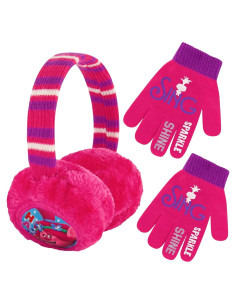 Conjunto de Gorro y Guantes Dreamworks Trolls Poppy Niñas 4-7