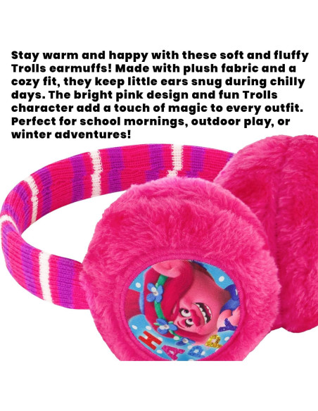 Conjunto de Gorro y Guantes Dreamworks Trolls Poppy Niñas 4-7