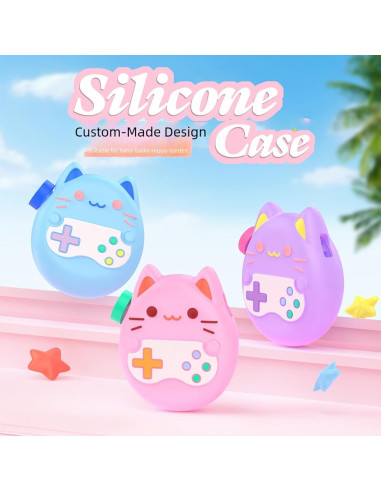 Funda de silicona para Tamagotchi Paradise con cordón
