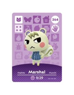 Tarjeta Amiibo Nintendo Animal Crossing Marshal Serie 3