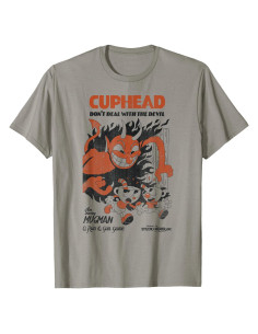 Camiseta Cuphead Mugman Corriendo - Ropa Oficial para Hombres