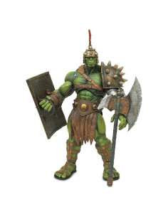 Figura de acción Planet Hulk Marvel 25.4 cm con hacha y escudo