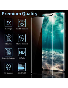 Paquete de 3 Protectores de Pantalla Vidrio Templado Arshek S21 Ultra 2