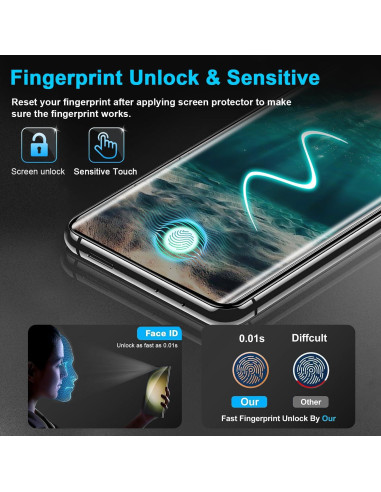 Paquete de 3 Protectores de Pantalla Vidrio Templado Arshek S21 Ultra