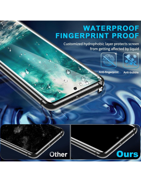 Paquete de 3 Protectores de Pantalla Vidrio Templado Arshek S21 Ultra